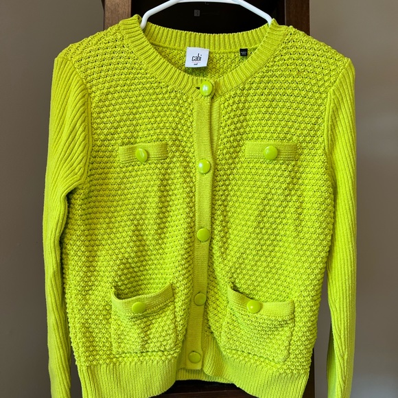 CAbi Sweaters - Cabi lime green button down sweater. It’s a few years old but looks like new!